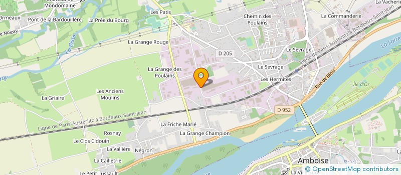 localisation de l'entreprise GEOXIA COMPOSANTS à NAZELLES-NEGRON