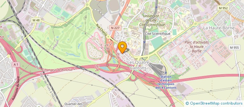 localisation de l'entreprise GEOXIA NORD OUEST à LEZENNES