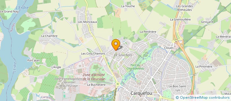 localisation de l'entreprise GEOXIA OUEST à THOUARE-SUR-LOIRE