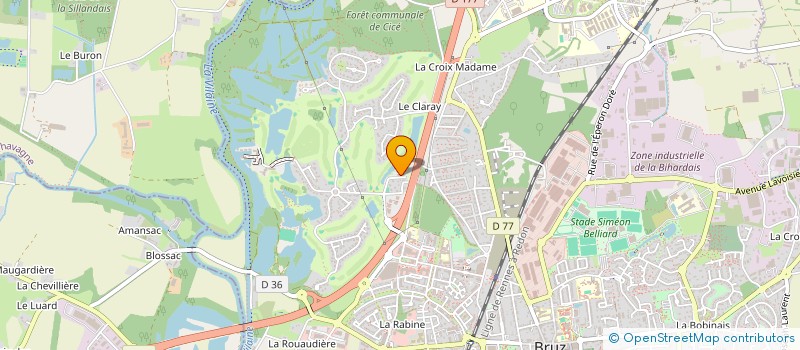 localisation de l'entreprise GEOXPERT  BRUZ