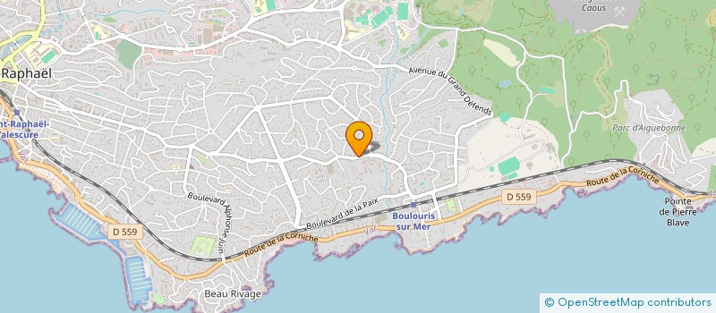 localisation de l'entreprise GEOZOU à SAINT-RAPHAEL