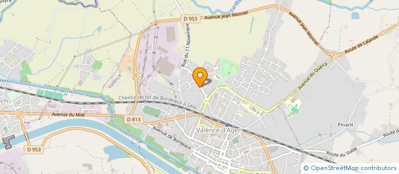 localisation de l'entreprise GEP  VALENCE