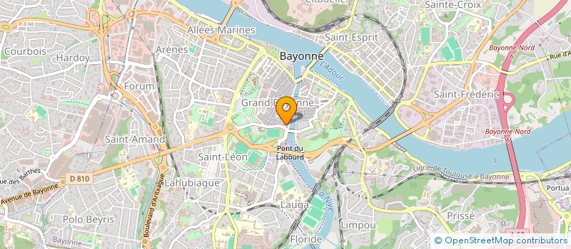 localisation de l'entreprise GEP  BAYONNE