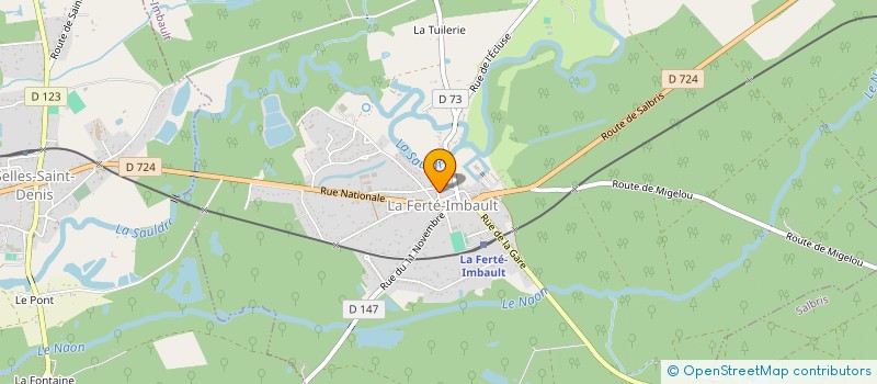 localisation de l'entreprise GEP SERVICES  LA FERTE-IMBAULT