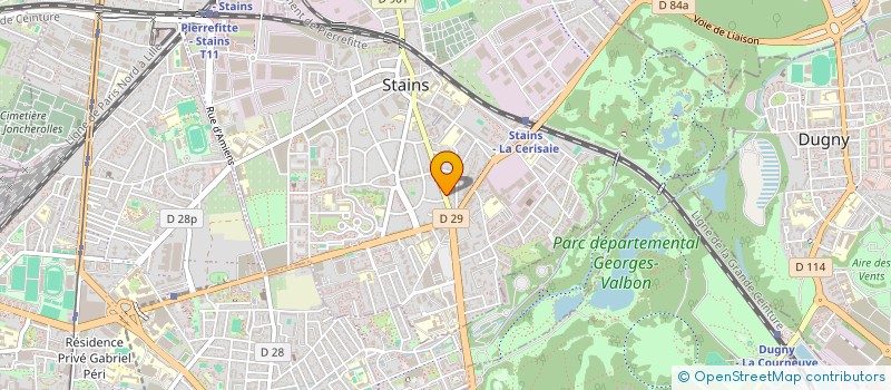 localisation de l'entreprise GEP SERVICES  STAINS