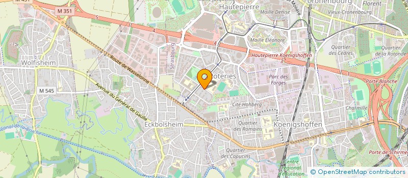 localisation de l'entreprise GEPA à STRASBOURG
