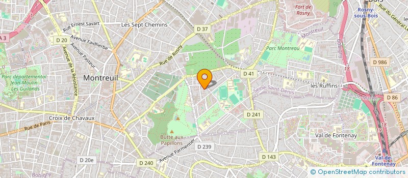 localisation de l'entreprise GEPARTAGE MONTREUIL SOUS BOIS à MONTREUIL