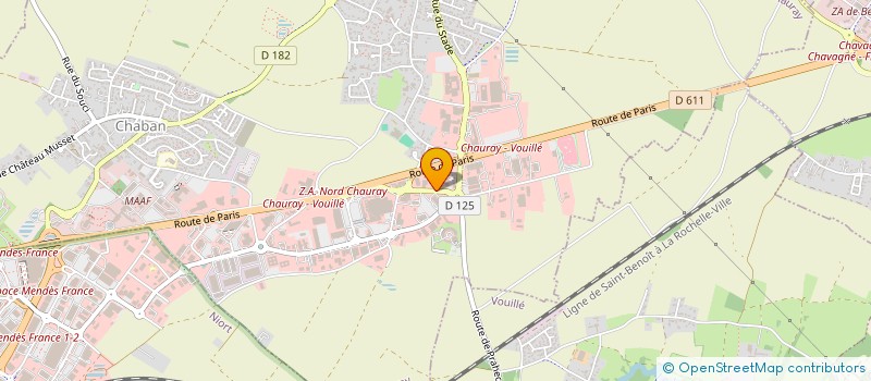 localisation de l'entreprise GEPAS à CHAURAY