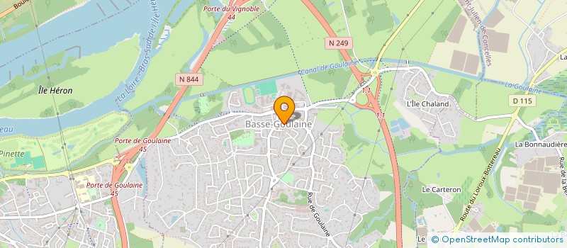 localisation de l'entreprise GEPAS à BASSE-GOULAINE