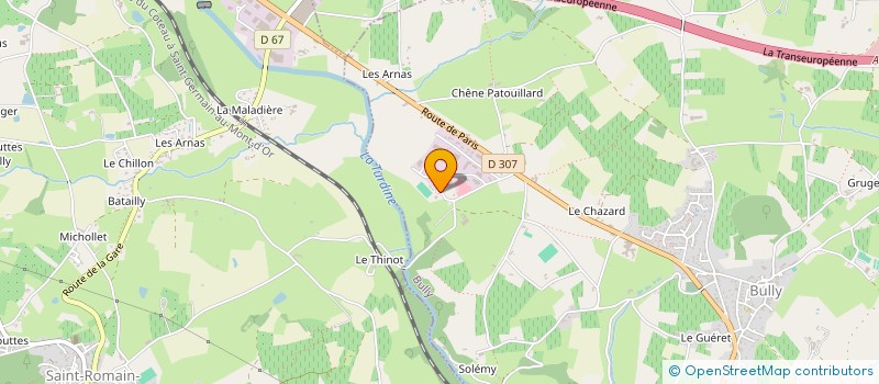localisation de l'entreprise GEPB INDUSTRIE à BULLY