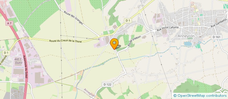 localisation de l'entreprise GEPE à ANNEYRON