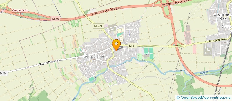 localisation de l'entreprise GEPEL  GEISPOLSHEIM