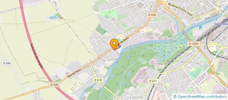 localisation de l'entreprise GEPELEC à SAINT-QUENTIN