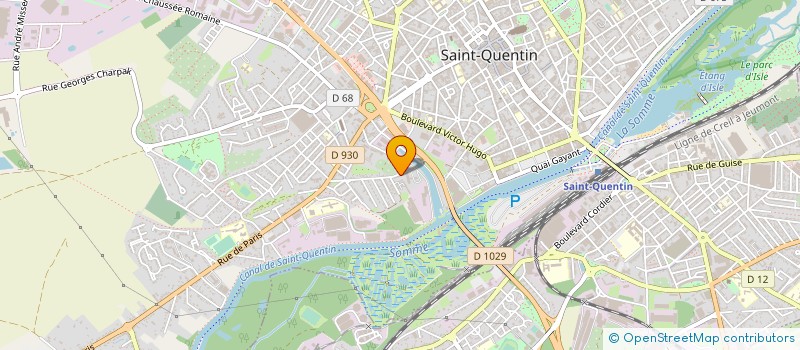 localisation de l'entreprise GEPELEC à SAINT-QUENTIN
