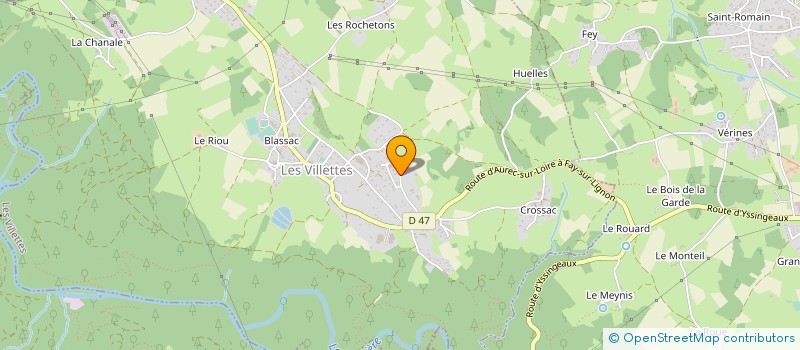 localisation de l'entreprise GEPETO à LES VILLETTES