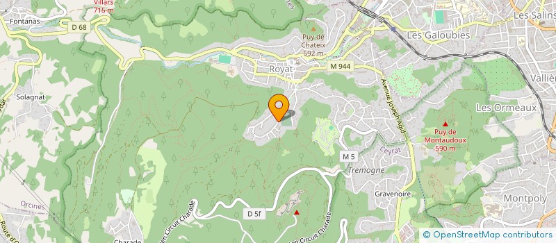 localisation de l'entreprise GEPHIL  CHAMALIERES