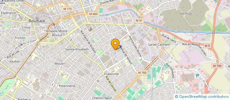 localisation de l'entreprise GEPHIMI  ROUBAIX