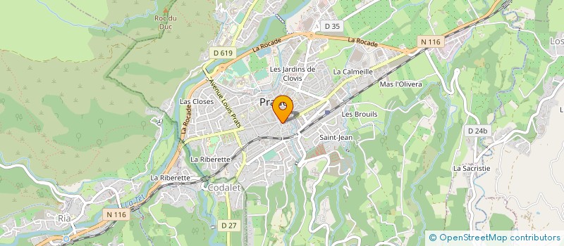 localisation de l'entreprise GEPI  PRADES