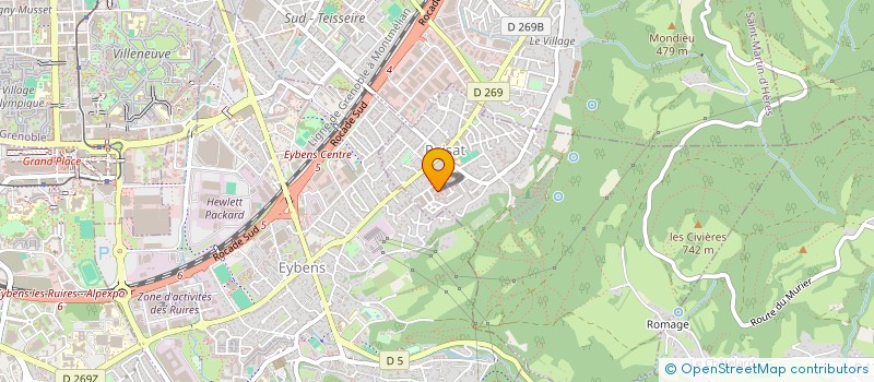 localisation de l'entreprise GEPI  POISAT