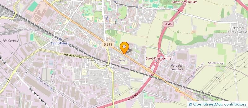 localisation de l'entreprise GEPI SERRURERIE  SAINT-PRIEST