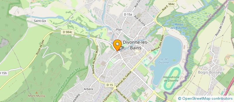 localisation de l'entreprise GEPIN à DIVONNE-LES-BAINS