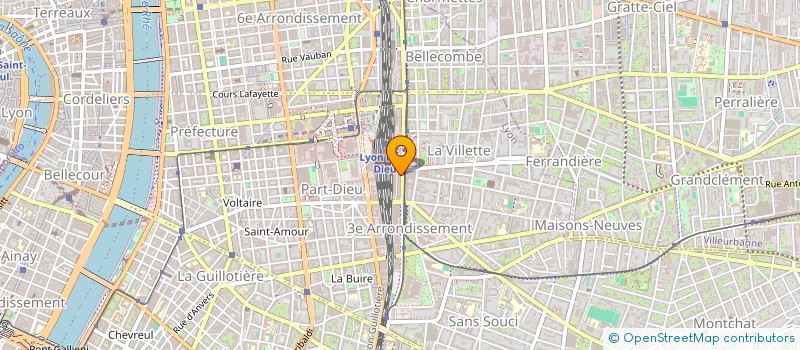 localisation de l'entreprise GEPL CLINIQUES RHONE ALPES  LYON