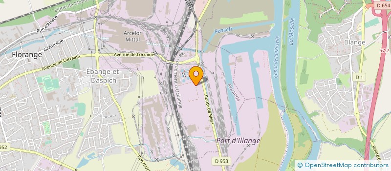 localisation de l'entreprise GEPOR  FLORANGE