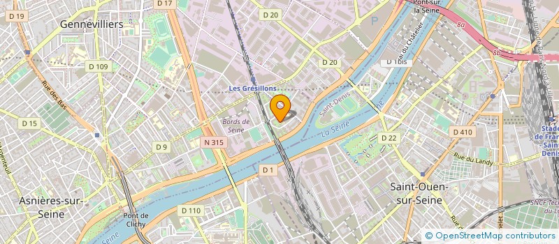 localisation de l'entreprise GEPRO INTERNATIONAL  ASNIERES-SUR-SEINE