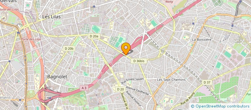 localisation de l'entreprise GEPSIE à MONTREUIL