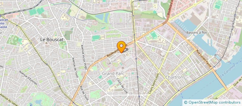 localisation de l'entreprise GEPSIIM à BORDEAUX