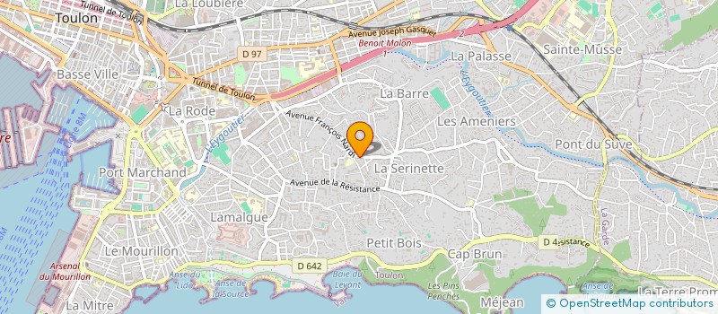 localisation de l'entreprise GEPYLM  TOULON