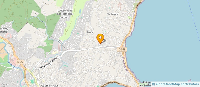 localisation de l'entreprise GEQUIP à SAINTE-MAXIME