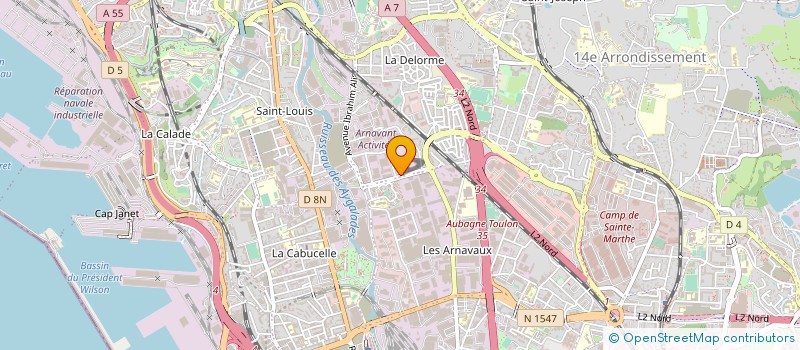 localisation de l'entreprise GER ELEC à MARSEILLE