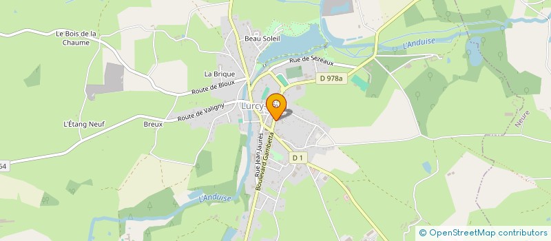 localisation de l'entreprise GER - O - IMMO à LURCY-LEVIS