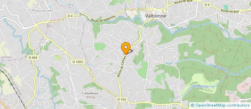 localisation de l'entreprise GER SUD  VALBONNE