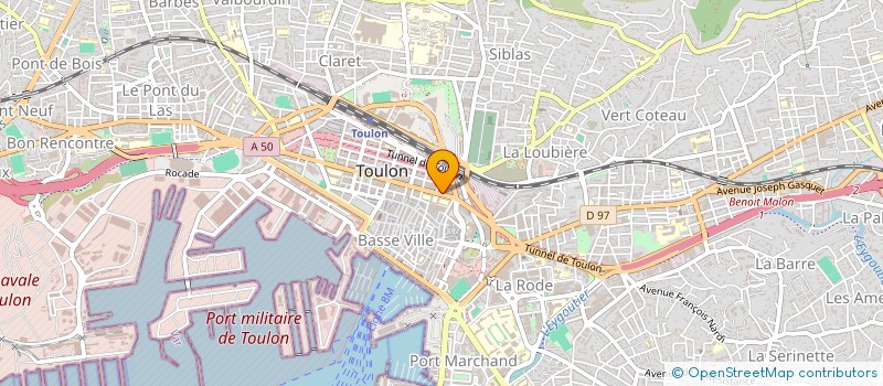 localisation de l'entreprise GERA ETUDE RECHERCHE ACUPUNCTU à TOULON