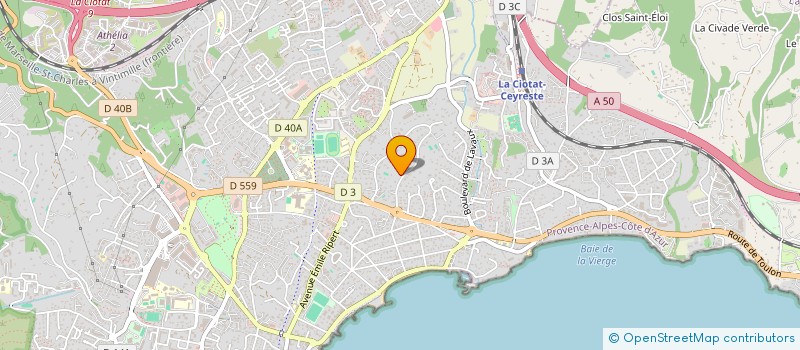 localisation de l'entreprise GERABELLE  LA CIOTAT