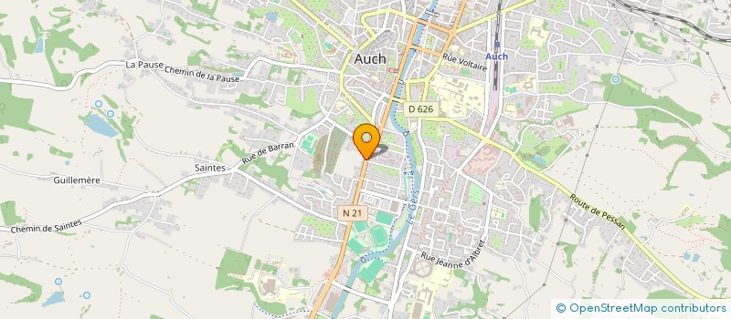 localisation de l'entreprise GERAKY à AUCH