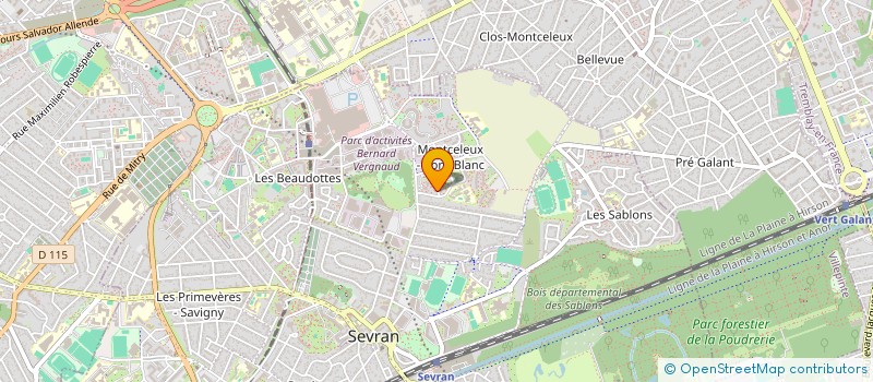 localisation de l'entreprise GERALD AR  SEVRAN