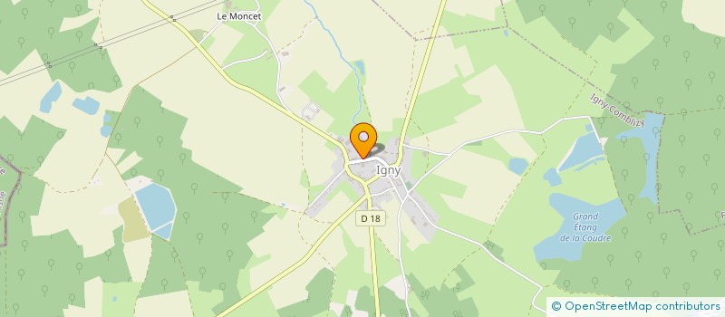 localisation de l'entreprise GERALD MOUSSY ET FILS à IGNY-COMBLIZY