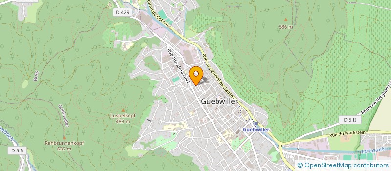localisation de l'entreprise GERALDINE BECKER ETUDES ET PATRIMOINES à GUEBWILLER