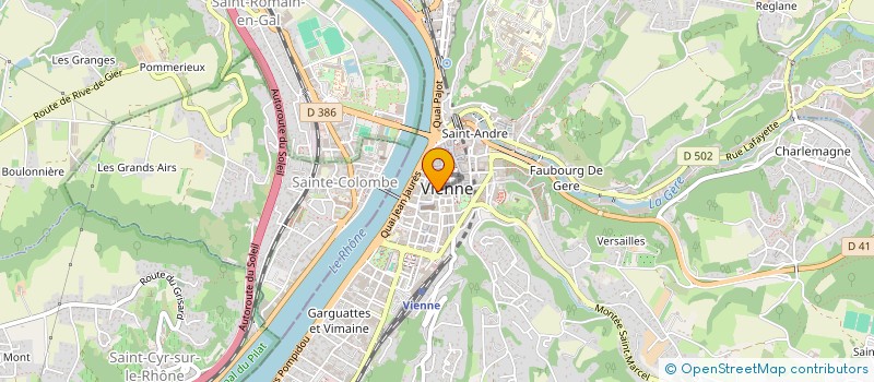 localisation de l'entreprise GERALDINE DIFFUSION à VIENNE