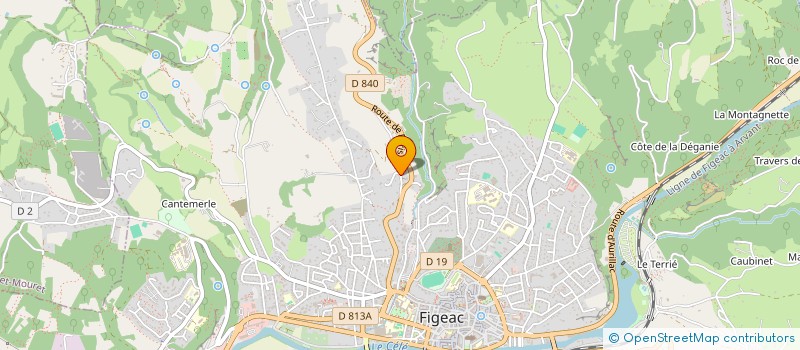 localisation de l'entreprise GERALDINE GAIANI INVEST  FIGEAC