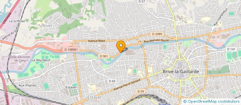 localisation de l'entreprise GERALEX TRANSPORTS  BRIVE-LA-GAILLARDE