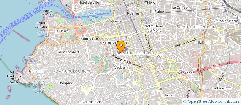 localisation de l'entreprise GERAMEL  MARSEILLE