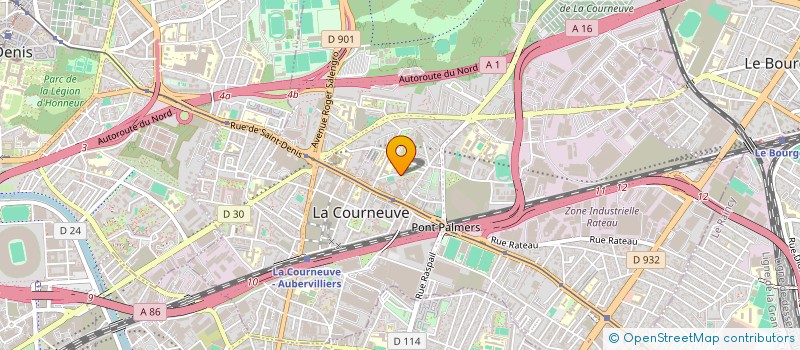 localisation de l'entreprise GERANCE 3005 à LA COURNEUVE