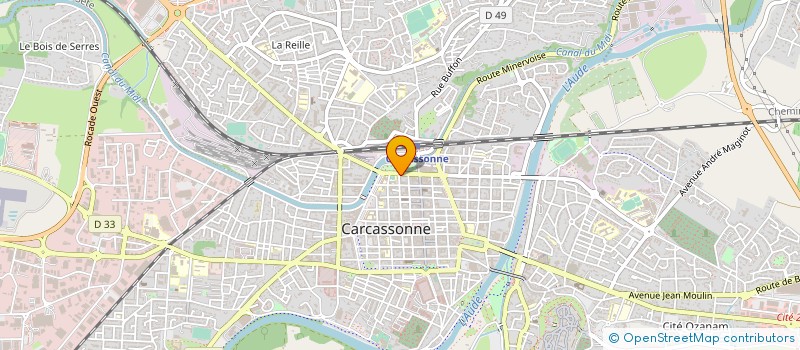 localisation de l'entreprise GERANCE 33 BD SARRAUT  CARCASSONNE