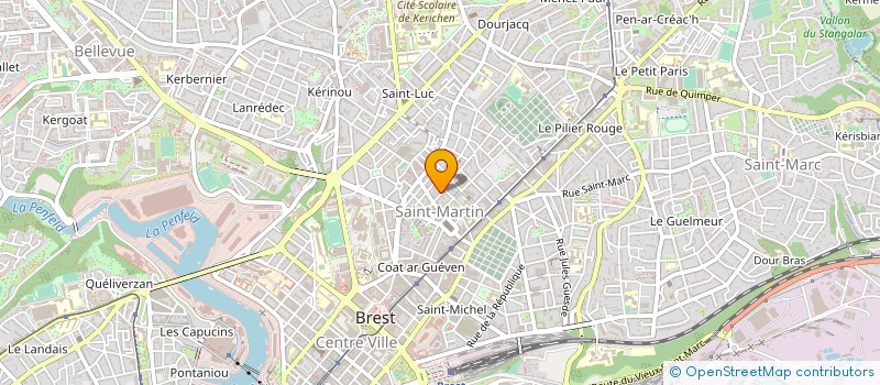localisation de l'entreprise GERANCE à BREST