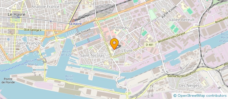 localisation de l'entreprise GERANCE 36-38 RUE DE COLMAR à LE HAVRE