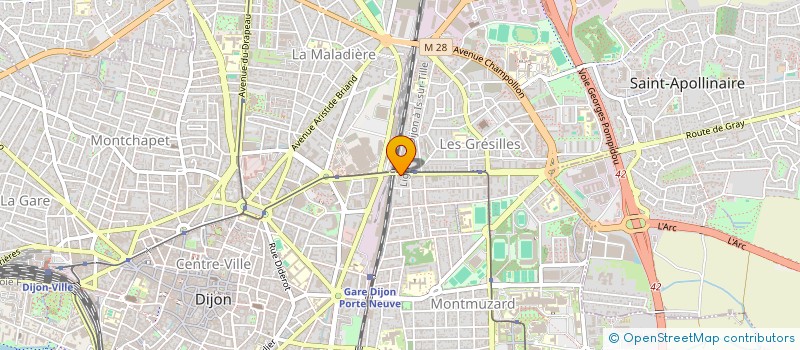 localisation de l'entreprise GERANCE DE TUTELLE POINCARE  DIJON